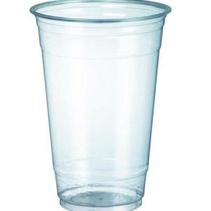Custom Printed Plastic Cups -- 20oz PET Cold Cups (98mm) - 50,000